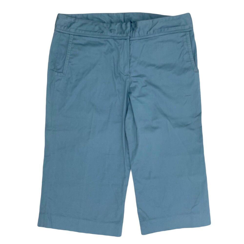 Larry Levine Capri Women's size 8 Blue‎ Chino Pants